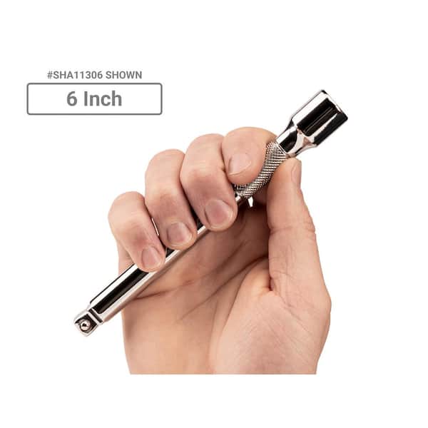 TEKTON 3,6, 10 in. 3/8 in. Drive Wobble Extension Set (3-Piece