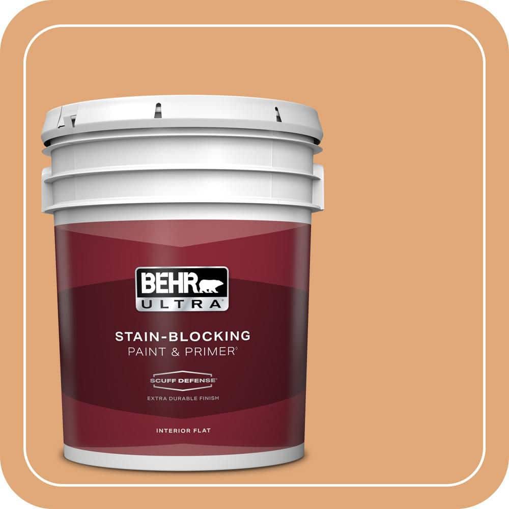 5 gal. #MQ4-36 Thai Ice Tea Extra Durable Flat Interior Paint & Primer price history on PriceWatchPro