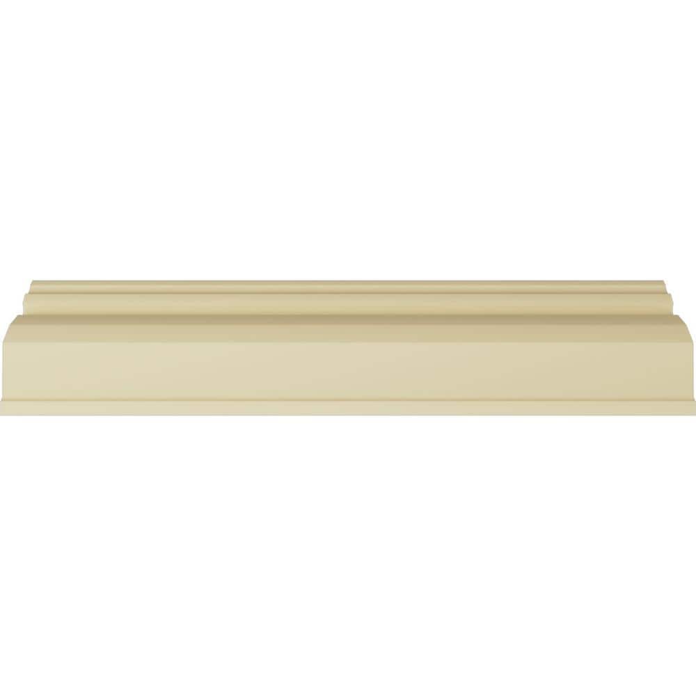 Primed White Polyurethane Geometric Crown Moulding Sample