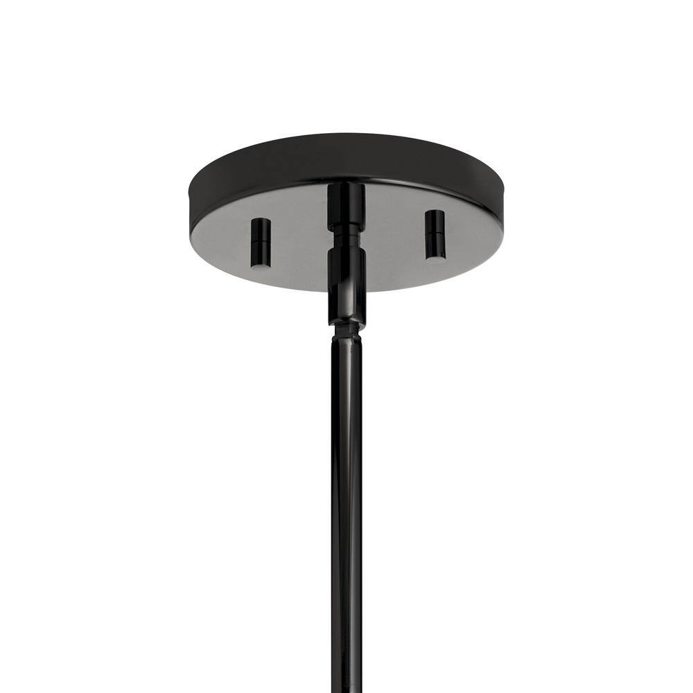 Contemporary Midnight Chrome 4-Light Incandescent Pendant