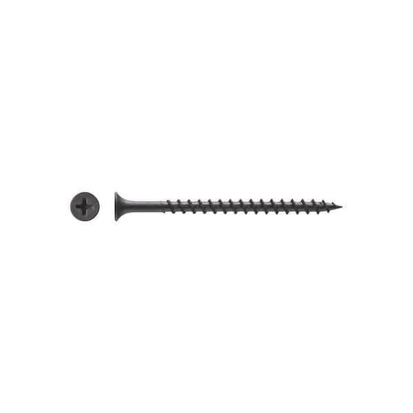 BIG TIMBER #8 x 3 in. Phillips Drive Bugle Head Gray Phosphate Coated Wood Screw (95-Pack)