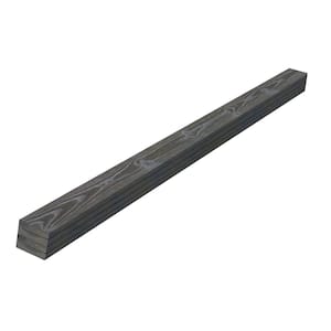 1 in. x 4 in. x 8 ft. Thermally Modified Wood Smoke Pine Square Edge Weathered Barn Wood Boards Trim (4-Pack)