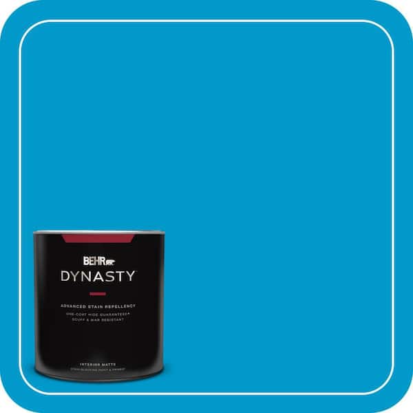 BEHR DYNASTY 1 qt. #550B-6 Isle of Capri Matte Interior Stain-Blocking Paint and Primer