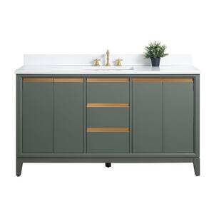 Vanity Art 60 In. W X 22 In. D X 34 In. H Single Sink Bathroom Vanity ...