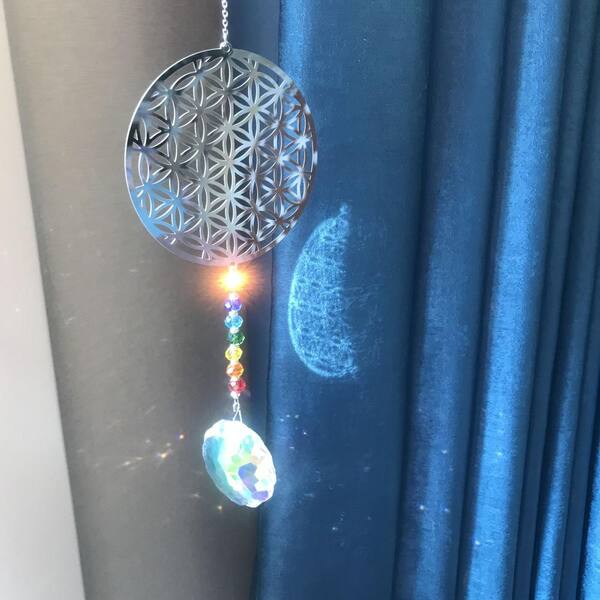 Moon Sun Catcher Crystal Window Hanging Decorative Rainbow Maker for Office  Garden Party Wedding 
