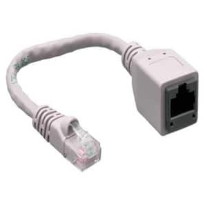 7.5 ft. Cat5e Male to Female Port Saver Network Cable Adapter