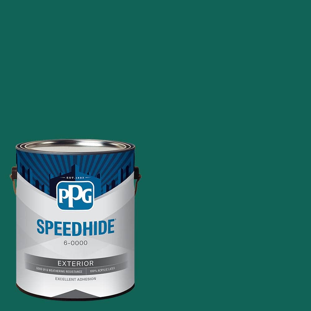 SPEEDHIDE 1 gal. PPG1141-7 Deep Veridian Flat Exterior Paint