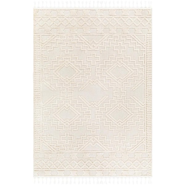 Livabliss Haiden Cream 8 ft. x 10 ft. Indoor Area Rug