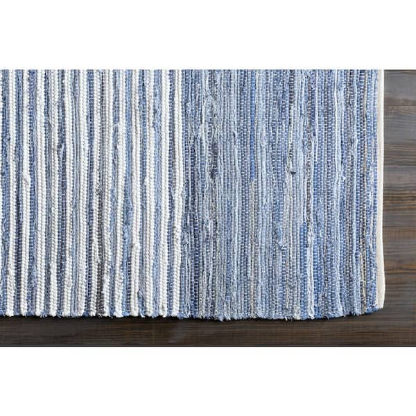 Thorburn Bright Blue 5 ft. x 8 ft. Indoor Area Rug