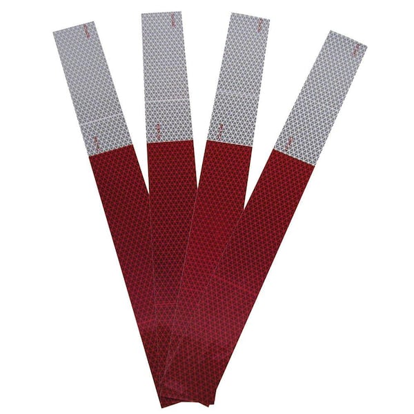 Blazer International 18 in. Conspicuity Strips Tape in Red (4-Pack)
