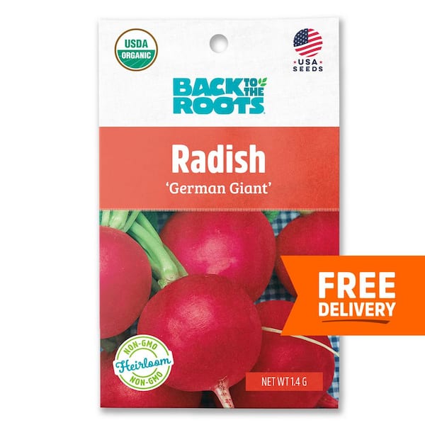 Back to the Roots Organic German Giant Radish Seed (1-Pack)