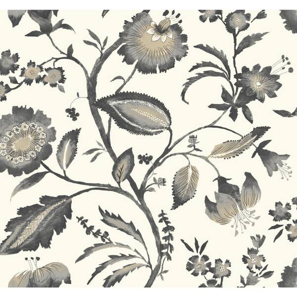 York Wallcoverings Tropics Watercolor Jacobean Paper Strippable Roll Wallpaper (Covers 60.75 sq. ft.)