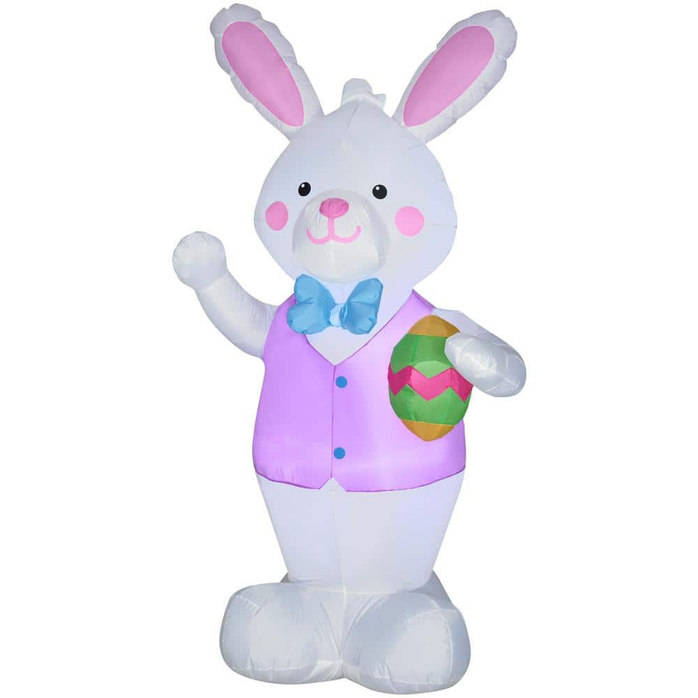 Gemmy 4 ft. Airblown Inflatable Bunny with Easter Egg G44335 The