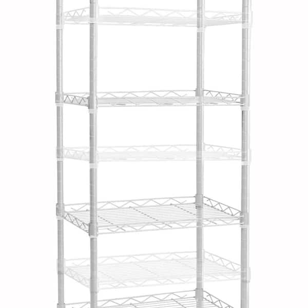 White 5-Tier Heavy Duty Metal Freestanding Storage Shelving Unit (32 in. W x 63 in. H x 16.5 in. D)