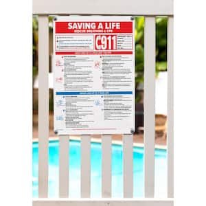 Saving a Life Swimming Pool and Spa Sign