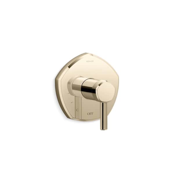 KOHLER Occasion Rite-Temp Valve Trim With Lever Handle in Vibrant French Gold
