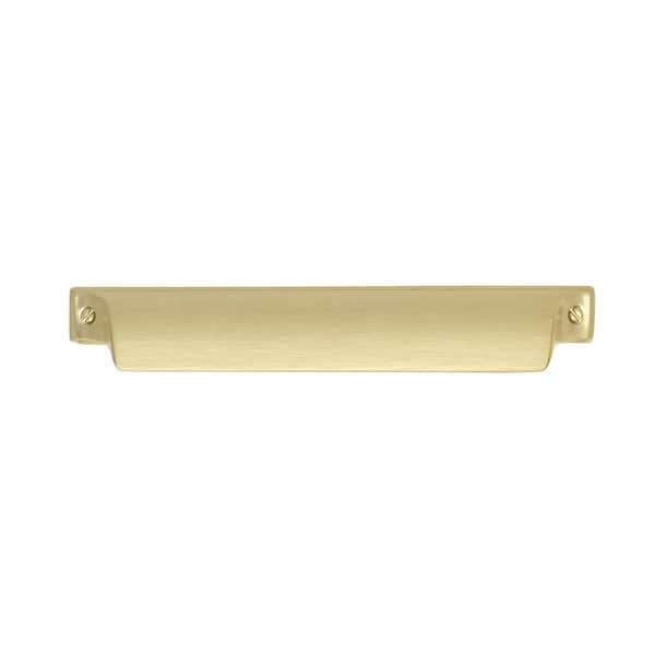 Amerock Jolene 5-1/16 in. (128 mm) Matte Gold Cabinet Cup Pull BP4523128MG  - The Home Depot