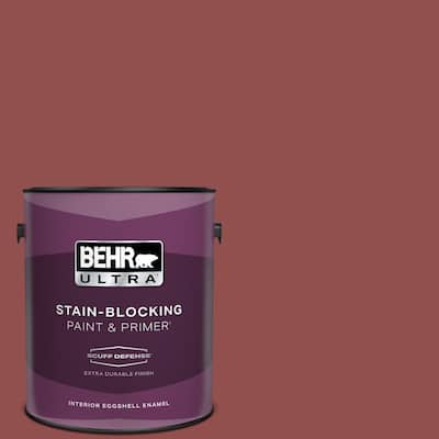 1 gal. #PPU1-08 Pompeian Red Extra Durable Eggshell Enamel Interior Paint & Primer