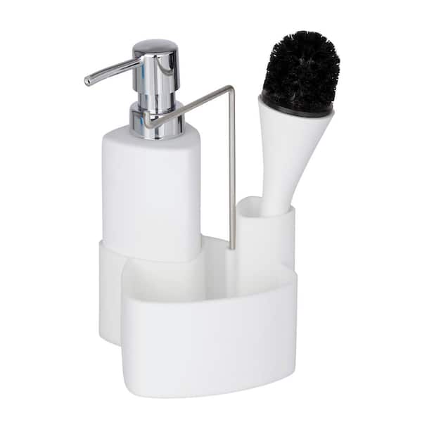 Alabaster Tray  Soap Dispenser And Brush Tray - The Polished Jar