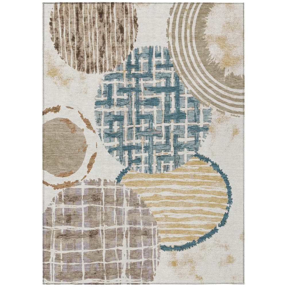 Chantille Machine Washable Indoor/Outdoor Abstract ACN2998 Ivory 8 ft. x 10 ft. Area Rug price history on PriceWatchPro
