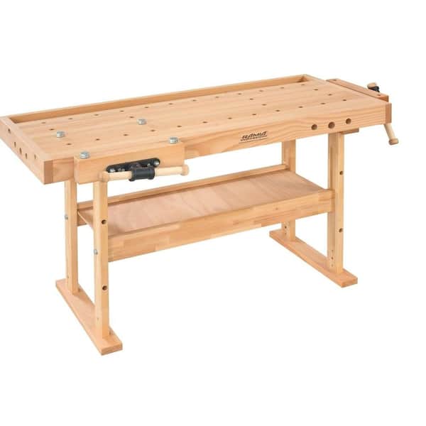 Unbranded Diamond 5 ft. 9 in. Workbench with Solid Beech Top