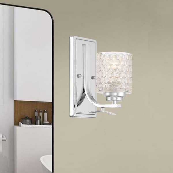 Vanity Art 1 - Light Chrome Armed Sconce