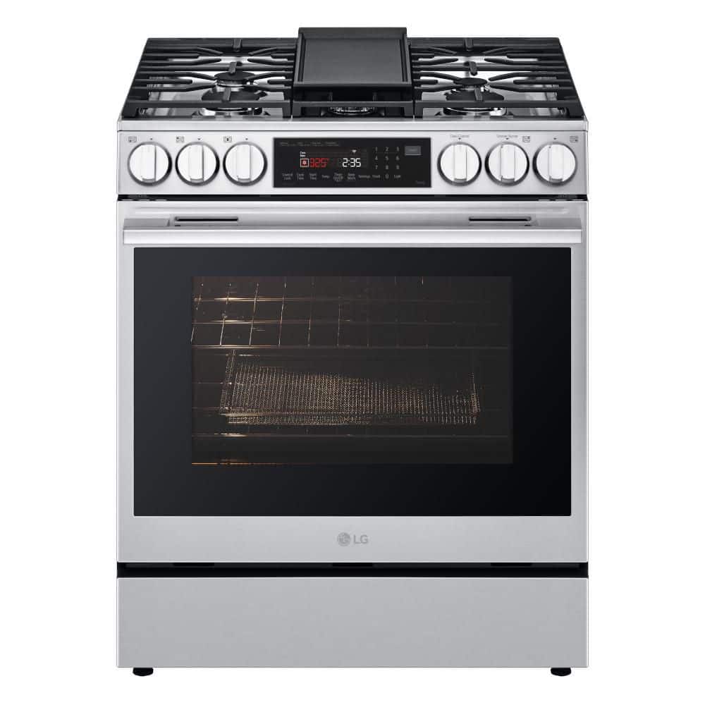 ProBake Convection 6.3 cu. ft Gas Wall Oven & Microwave Combo in Stainless Steel with Air Fry, InstaView