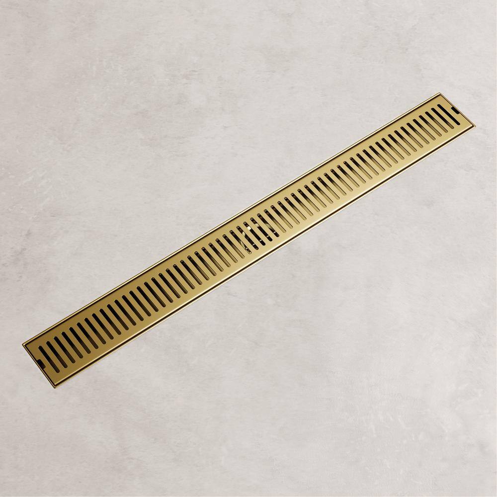 Elan 24" Matte Brushed Gold Linear Shower Drain