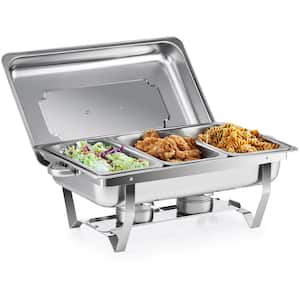 OVENTE Electric Buffet Server and Food Warmer with 3 1.5 Qt. Pan and  Stainless Steel Warming Tray FW173S - The Home Depot