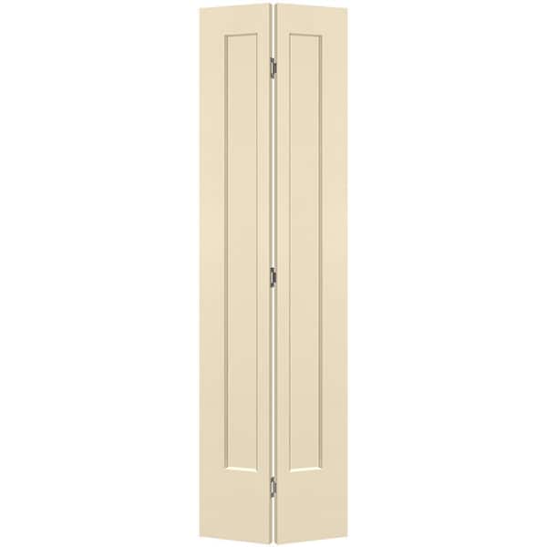 Masonite 24 in. x 80 in. 1-Panel Lincoln Park Hollow Core Golden Haystack Molded Composite Bi-Fold Door