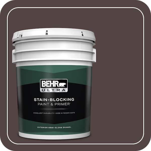 BEHR ULTRA 5 gal. #ECC-43-3 Chaparral Semi-Gloss Enamel Exterior Paint & Primer