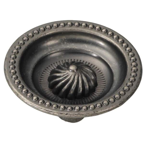 HICKORY HARDWARE Roma 1-1/2 in. Black Nickel Vibed Cabinet Knob