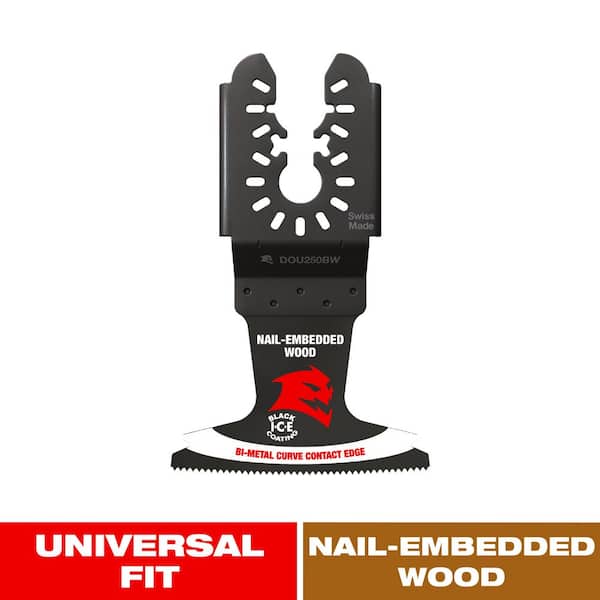2-1/2 in. Demo Demon Universal Fit Bi-Metal Oscillating Tool Blade for Nail-Embedded Wood