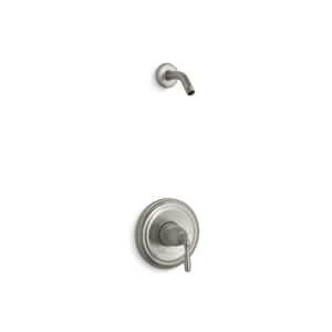 1-Handle Shower Valve Trim Kit in Vibrant Brushed Nickel Less Showerhead Rite-Temp (Valve Not Included)
