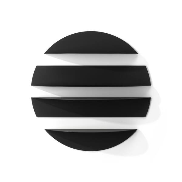 Umbra Solis 4Piece Black Shelves 1018194040 The Home Depot