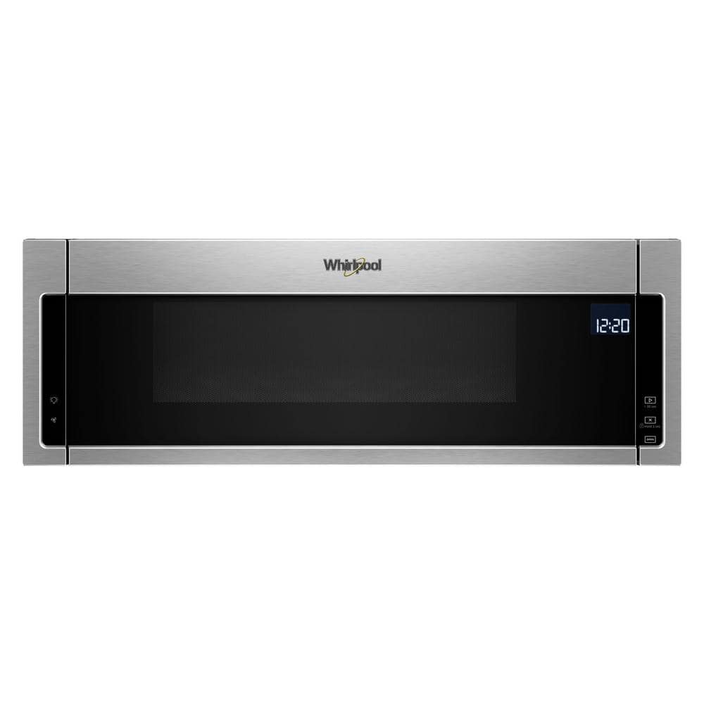 Whirlpool 1.1 cu. ft. Over the Range Low Profile Microwave Hood Combination in Fingerprint Resistant Stainless Steel