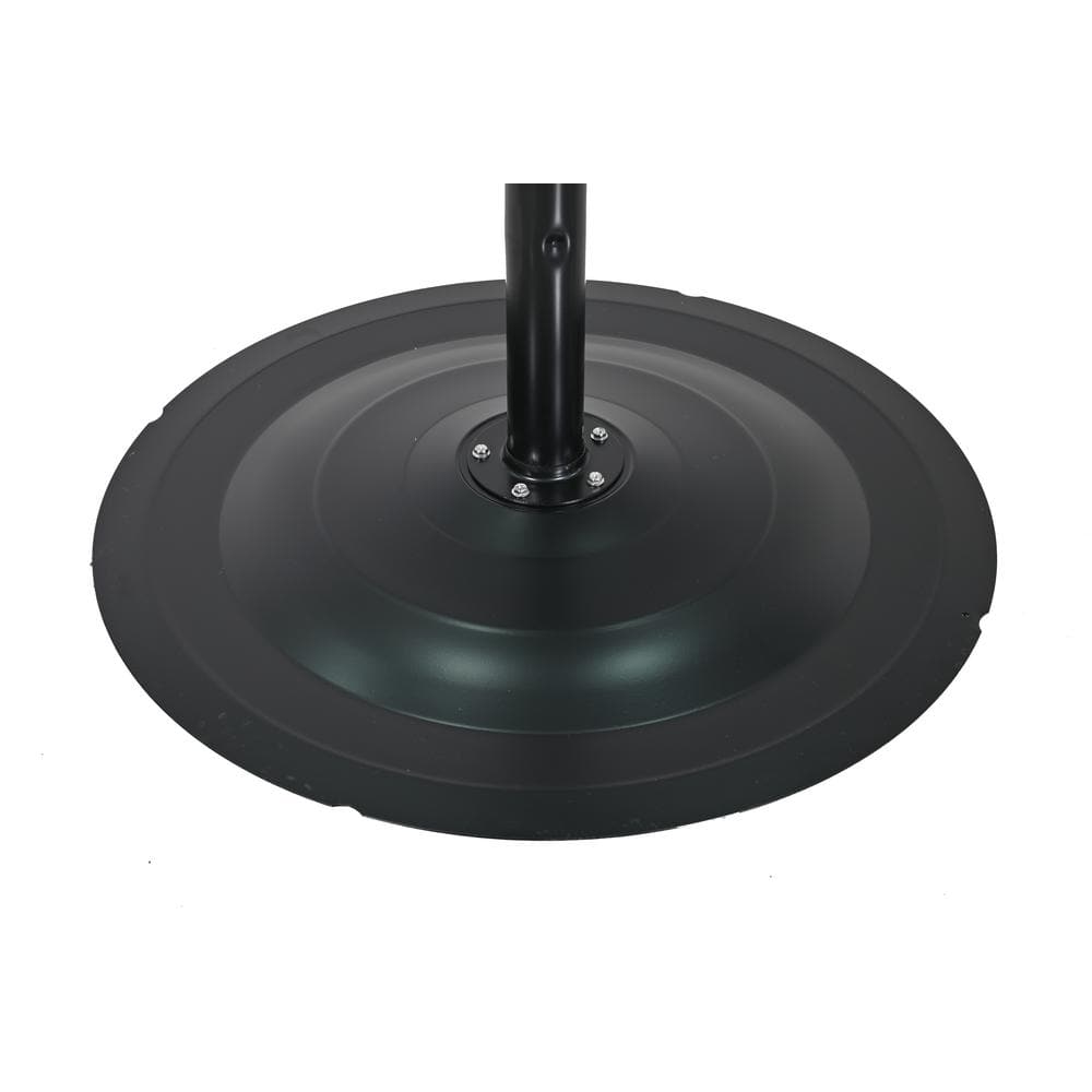 24" Black Adjustable Height Waterproof Pedestal Fan
