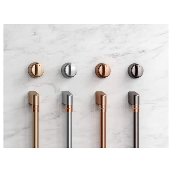Cafe Pro Range Handle and Knob Kit in Brushed Copper CXPR6HKPTCU - The Home  Depot