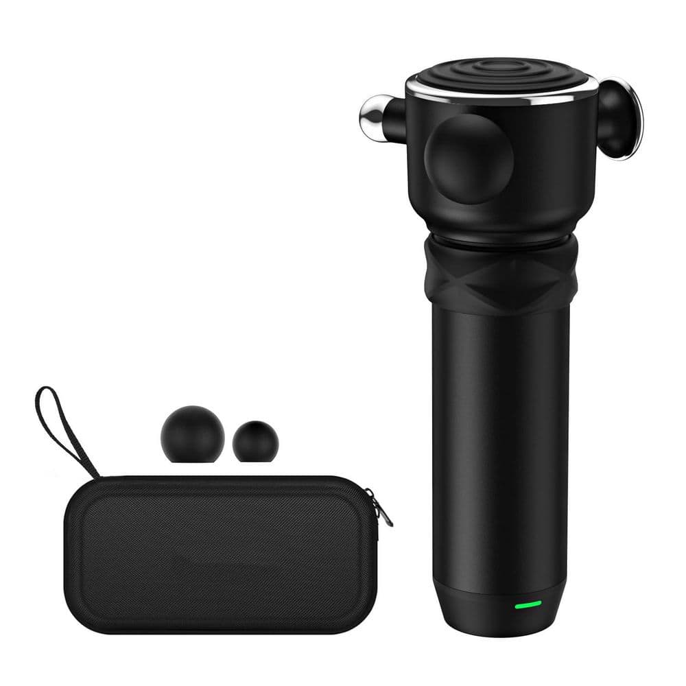Compact Deep Tissue Massage Gun, Quiet Vibration Muscle Therapy Massager for Back Neck Shoulder Leg, Includes Carry Case
