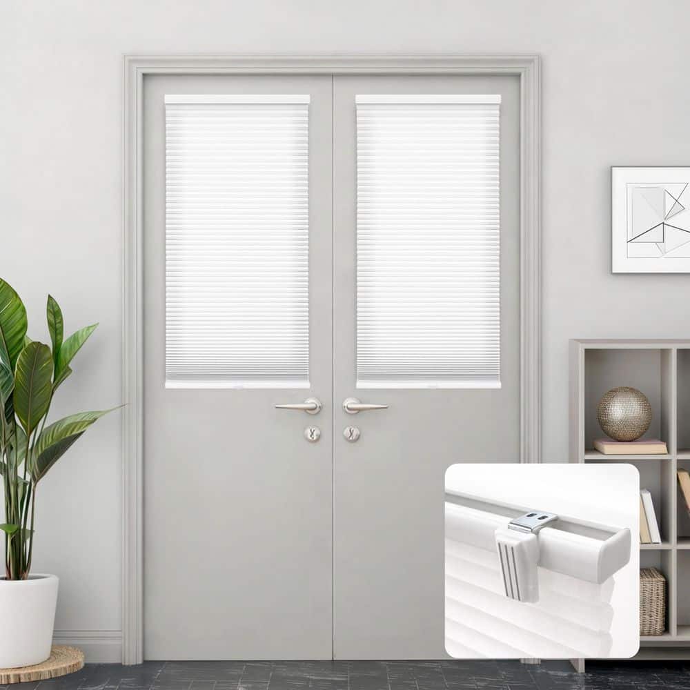 White Cordless Light Filtering Magnetic Cellular Shade - 26 in. W x 72 in. L price history on PriceWatchPro