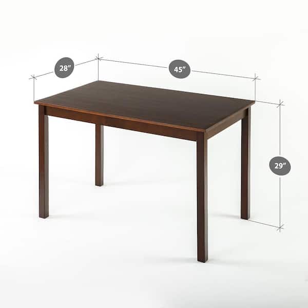 Zinus Juliet Espresso Wood Dining Table/Table Only HD-DT-A29