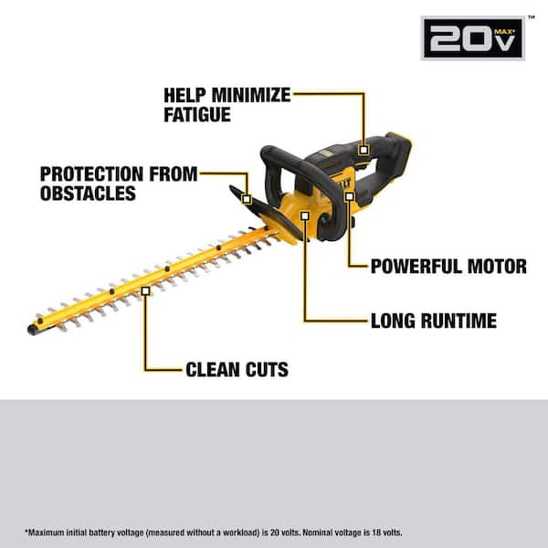 20V MAX 22 in. Cordless Battery Powered Hedge Trimmer (Tool Only)