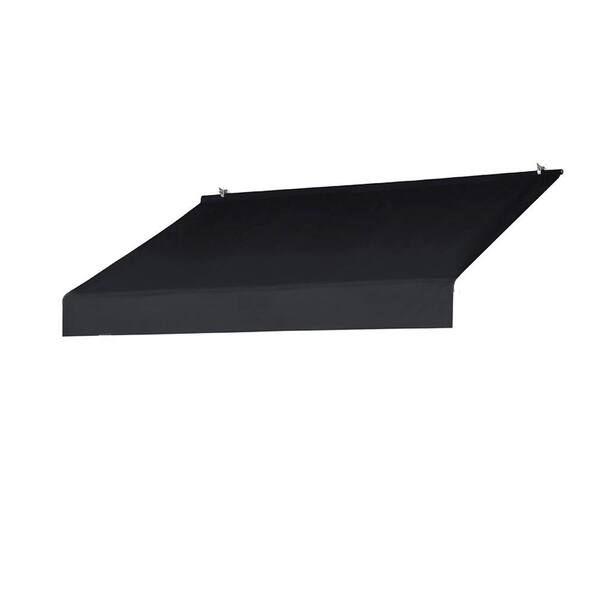 Awnings in a Box 6 ft. Designer Fixed Awning Replacement Cover in Ebony