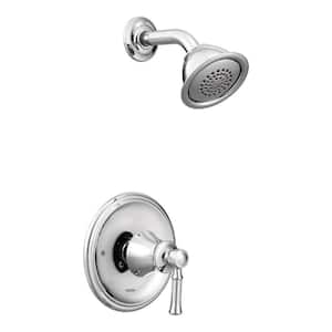 Dartmoor Posi-Temp Single-Handle Wall-Mount Shower Only Faucet Trim Kit in Chrome (Valve Not Included)