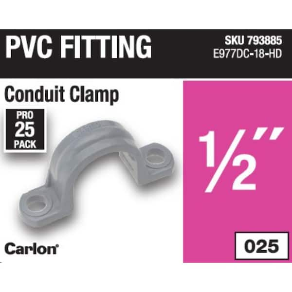 Pvc store conduit clamps