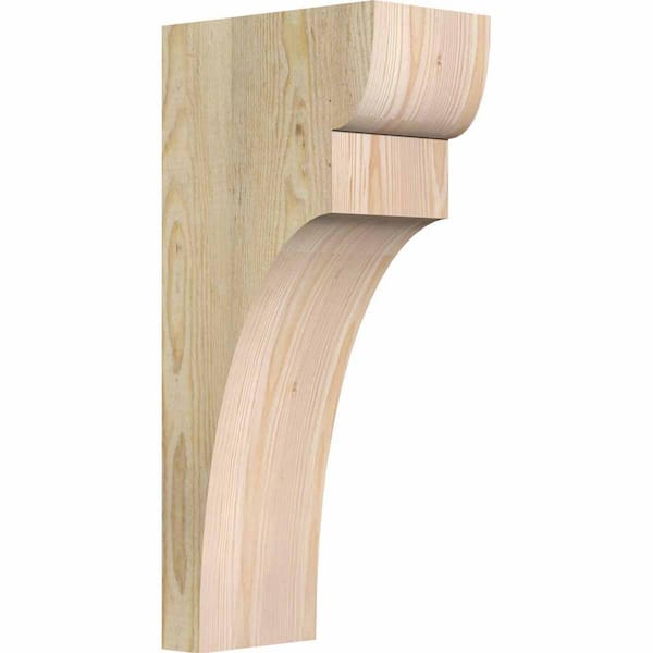 Ekena Millwork 6 in. x 10 in. x 22 in. Douglas Fir Yorktown Rough Sawn Corbel