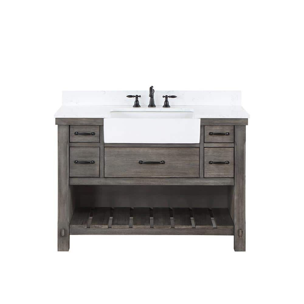 ROSWELL Villareal 48 in.W x 22 in.D x 34 in.H Single Farmhouse Bath