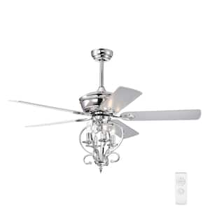 52 in. Indoor Silver Ceiling Fan