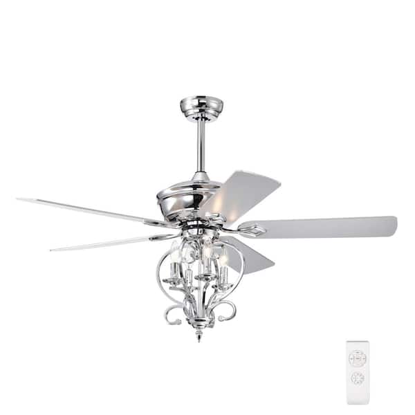 Unbranded 52 in. Indoor Silver Ceiling Fan