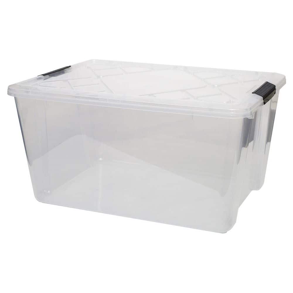 Stow Away Double Layer, 2 Tray | Clear Plastic Multi-Compartment Storage |  Adjustable, Secure & Space-Saving | 13 x 8 x 3 Size